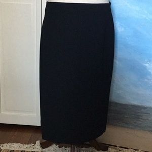 J. Crew black crepe pencil skirt